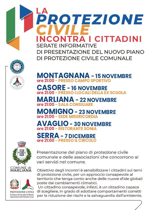 La Protezione Civile incontra i cittadini 1° tappa