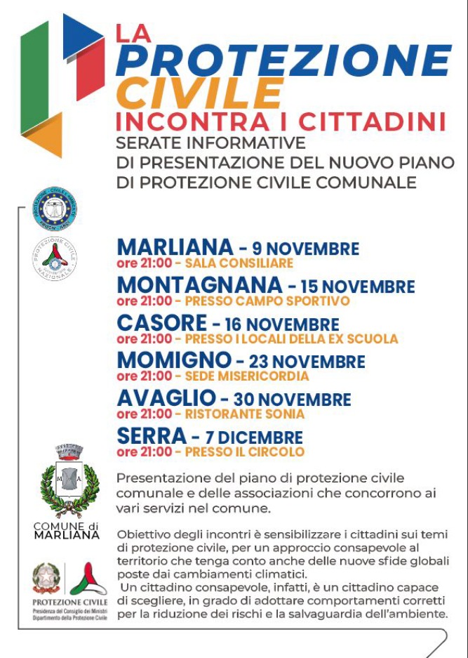 La Protezione Civile incontra i cittadini 3° tappa