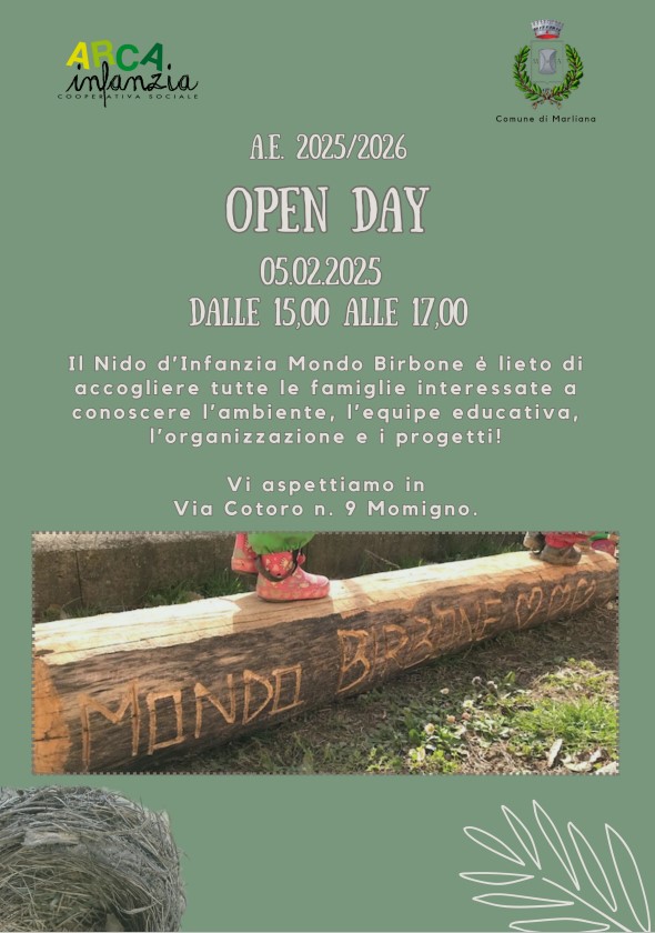 Open day nido d'infanzia Mondo Birbone