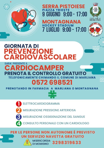 Giornata di prevenzione cardiovascolare Serra pistoiese